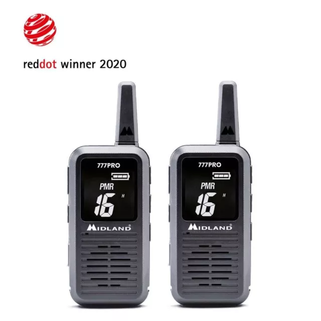 MIDLAND 777 PRO coppia PMR446/LPD C1365 RC UHF kit 2 radio