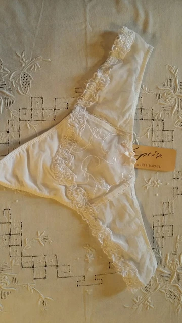 String Tanga Blanc Effusion Beauté – Taille 42, Neuf Avec étiquettes