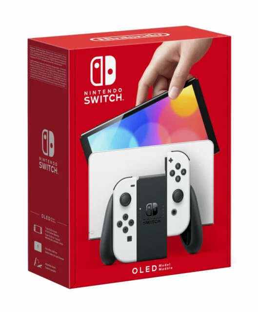 Nintendo Switch Modello OLED HEG-001 Console Portatile - 64GB - Bianco