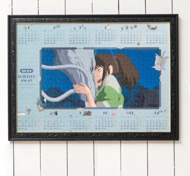 PREORDER STUDIO GHIBLI Spirited Away 2024 Calendar Jigsaw Pazzule Japan