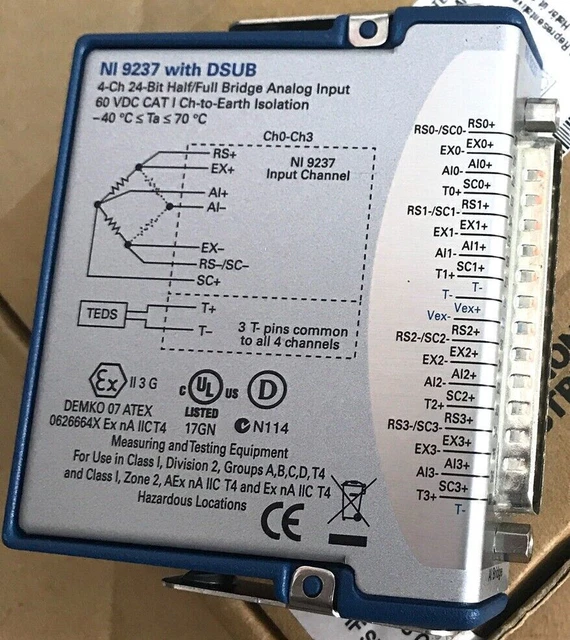 Used NATIONAL INSTRUMENTS NI 9237 Bridge Analog Input Module
