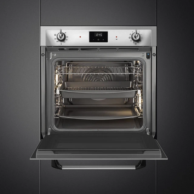 SMEG SOP6900TX Four Encastré Multifonctions Galileo Traditionnel Pyrolyse Inox 2