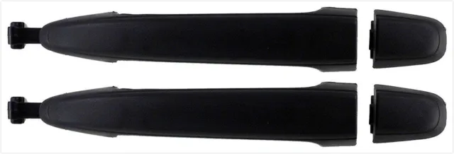 2X Black Exterior Rear Sliding Door Handle Left & Right for 04-10 Toyota Sienna
