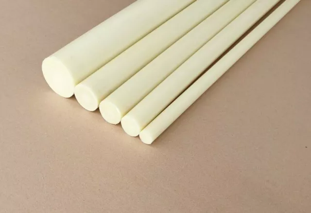 Polyamid PA6 Rundstab Natur – 30 Mm, Länge 200 Mm, Kunststoffstab Auf Zuschnitt, Für Drehen Und Fräsen