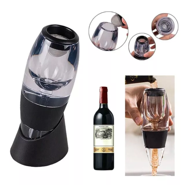 Magic Decanter Essential RED Wine Pourer Aerator Sediment Filter Deluxe Gift Set 3