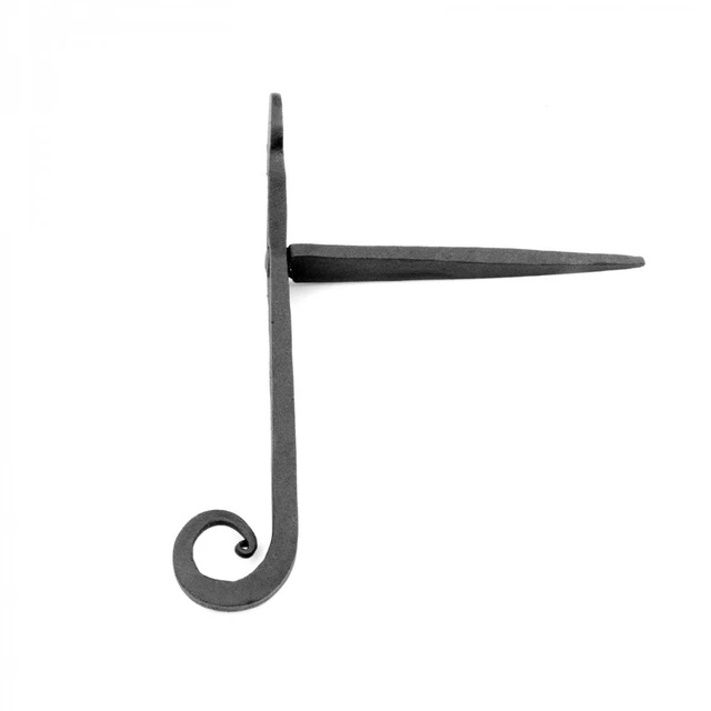 Shutter Dog Black Iron Pair Rat Tail for Masonry | Renovator's Supply 3
