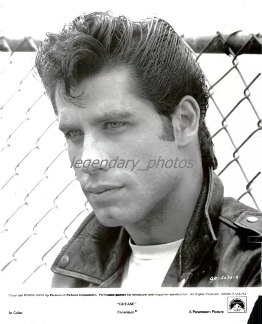1977 ACTOR JOHN Travolta as Seen in Grease Original News Service Photo