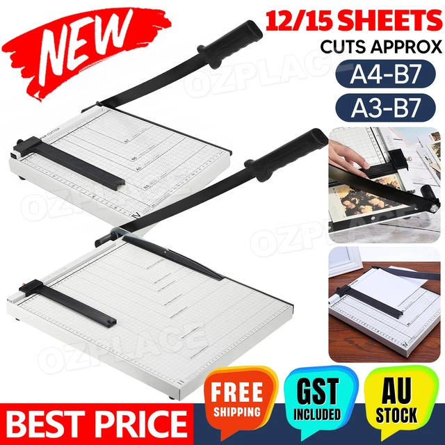 PREMIUM PAPER PHOTO Cutter Cut Portable Guillotine Knife Trimmer Office ...