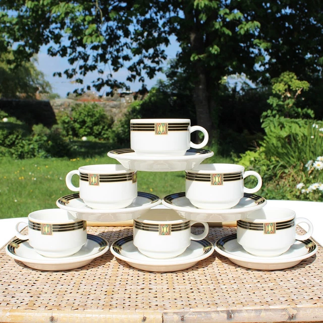 Service à Thé Turc Pasabahçe 12 Pièces - 6 Verres 132ml Avec Soucoupes
