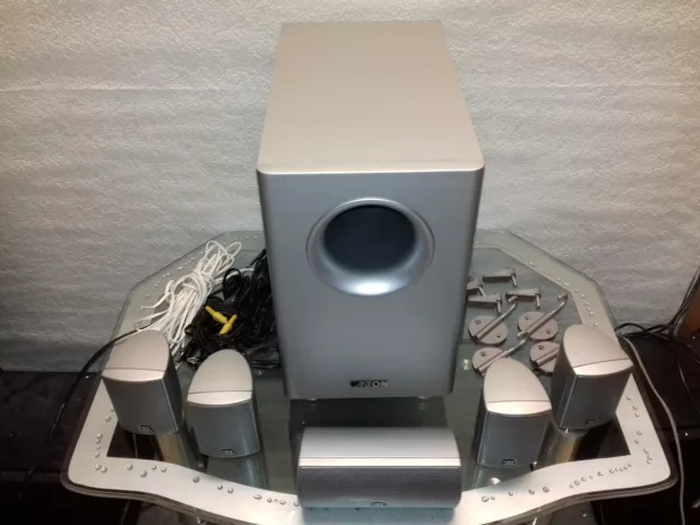 5.1 Surround-Lautsprechersystem silber mit Canton AS 65 CX + 5x JBL Lautsprecher