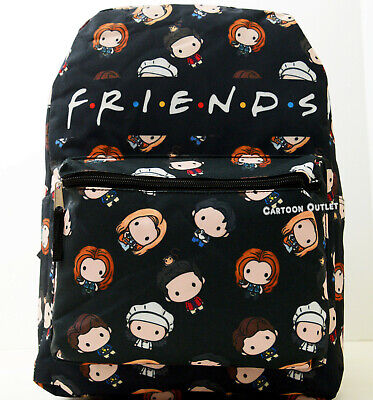 Friends TV Show Backpack Large 16" School Book Bag Rachel Ross Chandler Joey