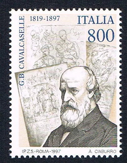 ITALIA UN FRANCOBOLLO GIOVAN BATTISTA CAVALCASELLE STORICO 1997 nuovo** (BI5896)