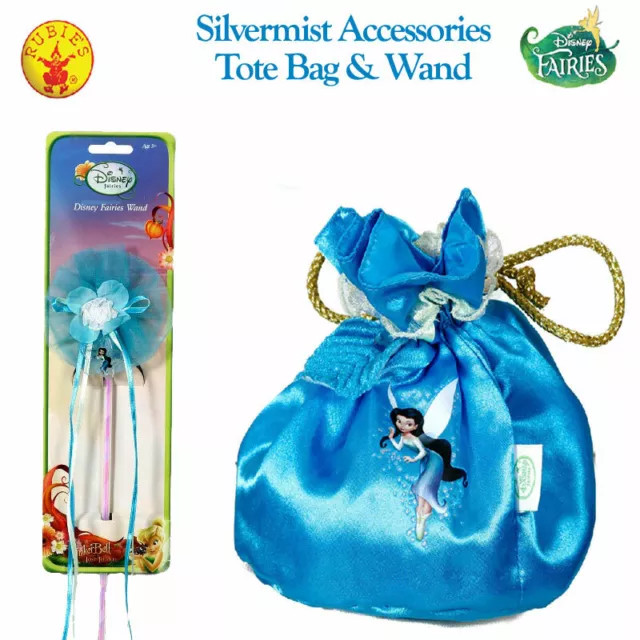 DISNEY SILVERMIST FAIRY Tote Bag Wand Tinkerbell Girl Child Kid Costume ...