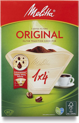 DeLonghi 80 Café Filtre Cônes Papier Filtres 1 X 4 Taille 4 Fit Melitta DeLonghi 35140 