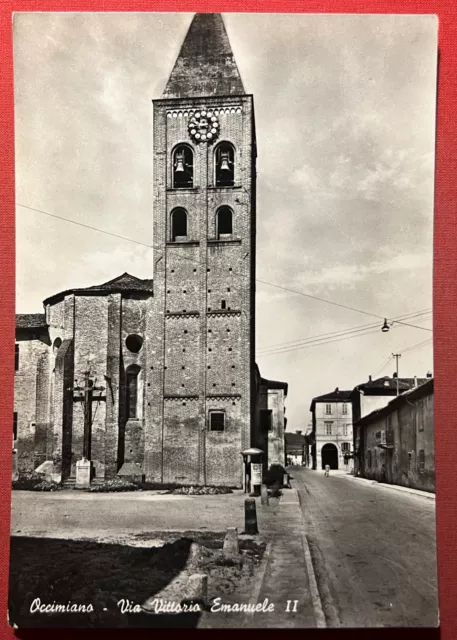 Cartolina - Occimiano - Via Vittorio Emanuele II - 1960 ca.