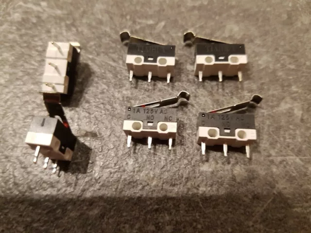 Interrupteurs Mini Microswitch JL014 à crochet. 1A sous 125v