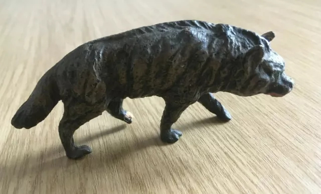 alte Massefigur Hyäne Elastolin Lineol Zootier ca. 30er Jahre