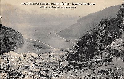 CPA 65 Bagneres de Bigorre sté industrial pyrenees carriere campan rte aspin