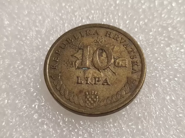 Münze Coin 10 Lipa Republika Hrvatska Kroatien Croatia Münzen 1999 H-3-47 3