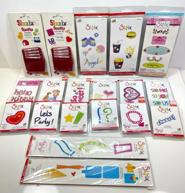 Lot of New Sizzix Sizzlits Pieces Dies