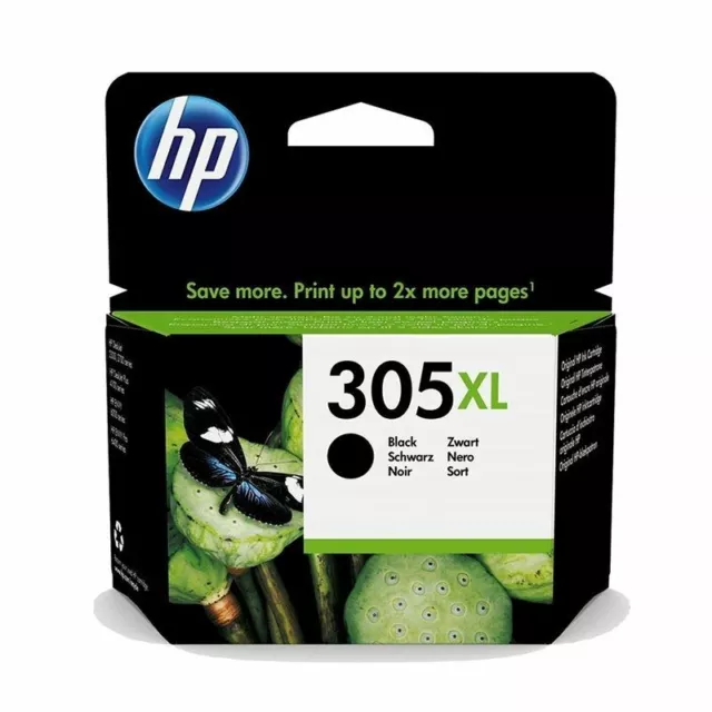 Hp 305 Xl Negro Cartucho De Tinta Original Deskjet 2710 2720 2722 4120 1210 1212