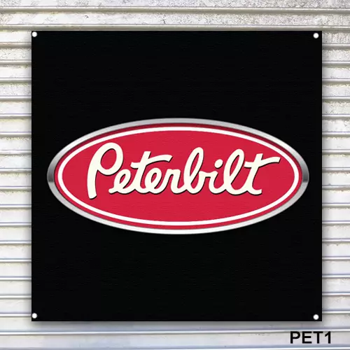 Peterbuilt Trucks Banner Sign Wall Art