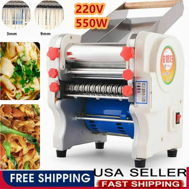 Electric Noodle Pasta Dumpling Maker Machine Dough Roller 220V Commercial