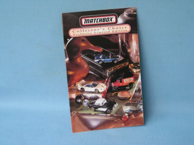 Matchbox 1996 USA Collectors Choice Catalogue Superfast 14cm Toy Model Leaflet