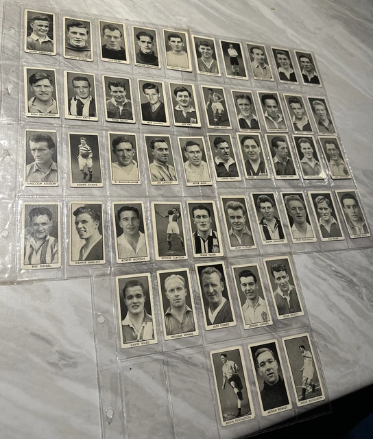 D C Thomson Adventure Hotspur Set 48 Fussballsterne 1957.
