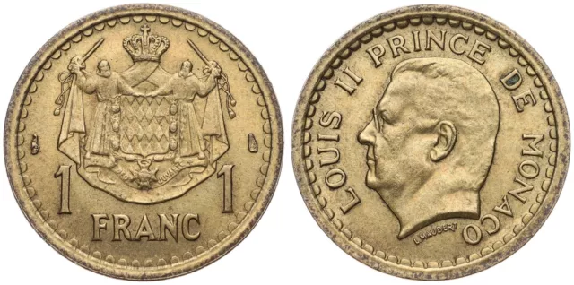 Monaco - 1 Franc - Franken 1926-1986 - verschiedene Jahrgänge u.a. Prince Rainer