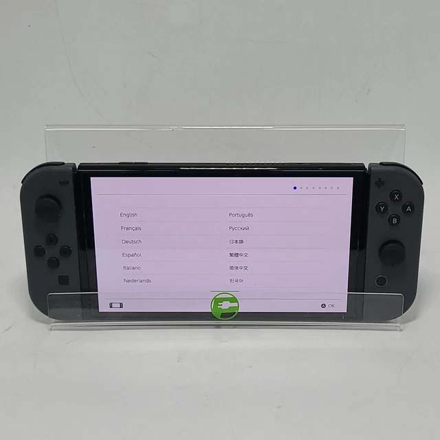 NINTENDO SWITCH OLED Model HEG001 Handheld Console 64GB Red and Blue