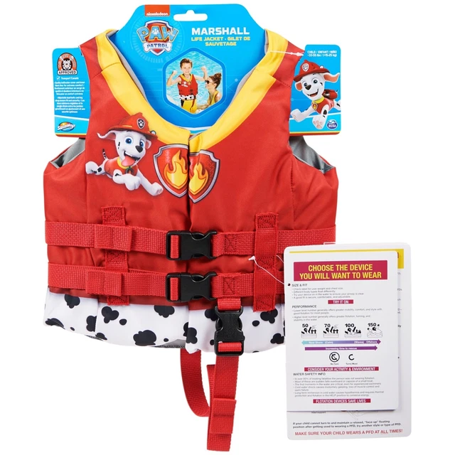 SWIMWAYS PAW PATROL Marshall Coast Guard Approved *LIFE JACKET* Child ...