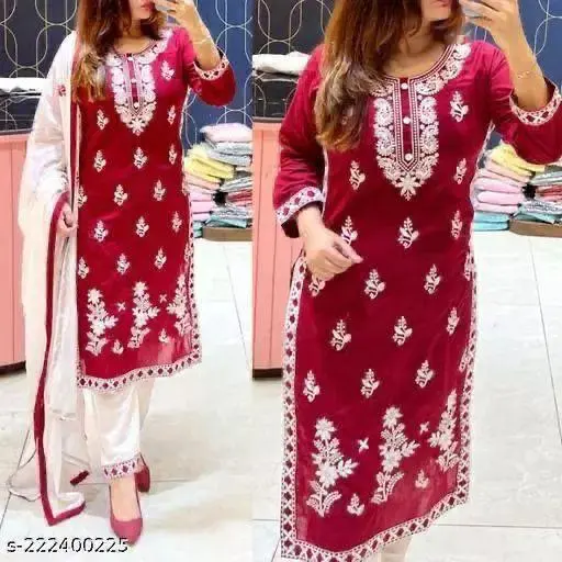 Women's Designer Cotton Kurti Pant Set Indian Bollywood Salwar Kameez Suit Dress