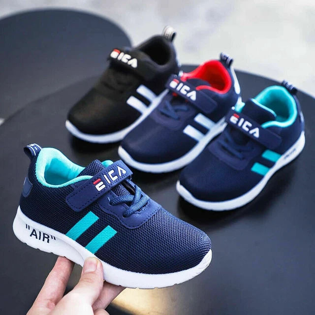 Boys Girls Kids Trainers Running Children Sports Shoes Gym School Sneakers Size