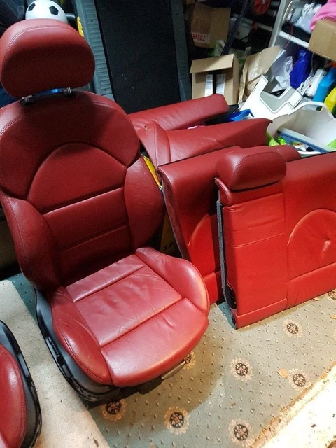 RED LEATHER BMW E46 M3 Seats PicClick UK