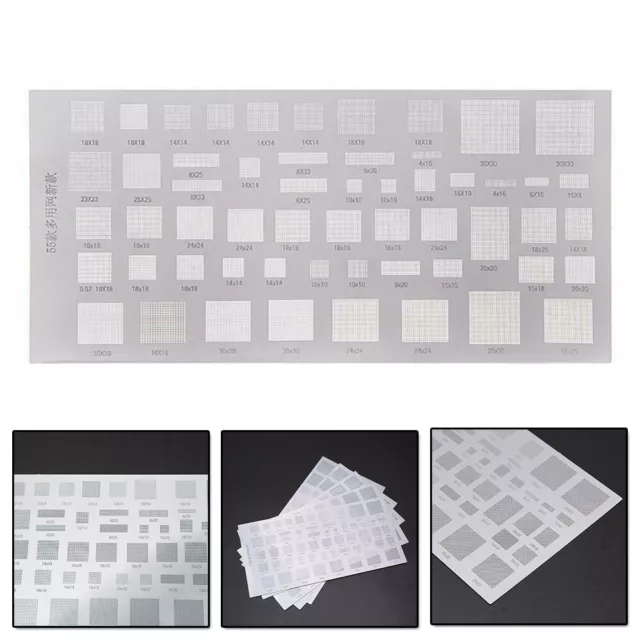 5 Pcs 55 Kinds Universal Telephone Stencil Solder Paste BGA Reballing Stencil