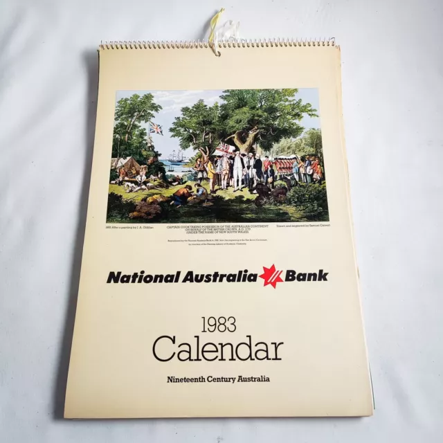 NATIONAL AUSTRALIA BANK NATIONAL BANK 1970s 1980s CALENDARS BUNDLE X 14 VINTAGE