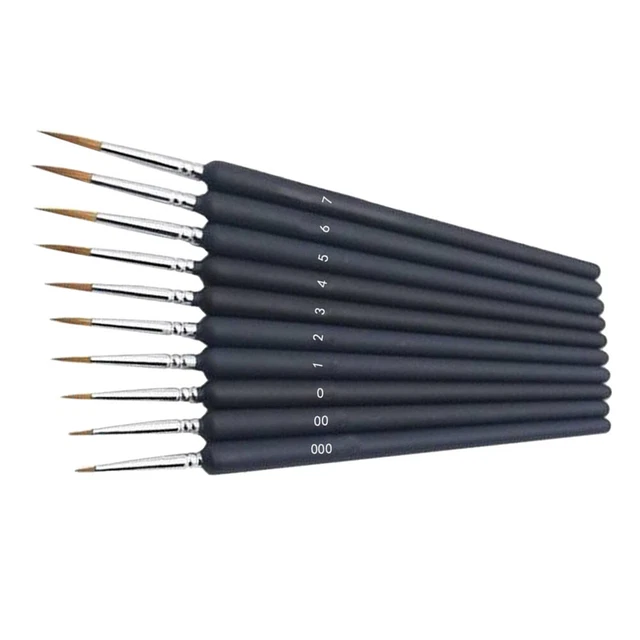 10pcs Kinder Malerei Kits Detaillierung Pinsel Set Feine Spitze Zeichnung Stifte 12