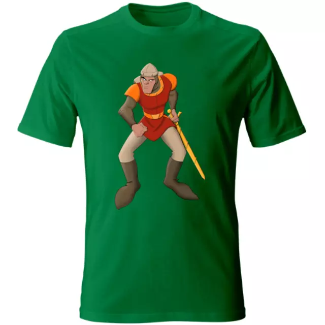 T-shirt DRAGON'S LAIR RETROGAMING ARCADE VIDEOGAME S/M/L/XL/XXL VARI COLORI