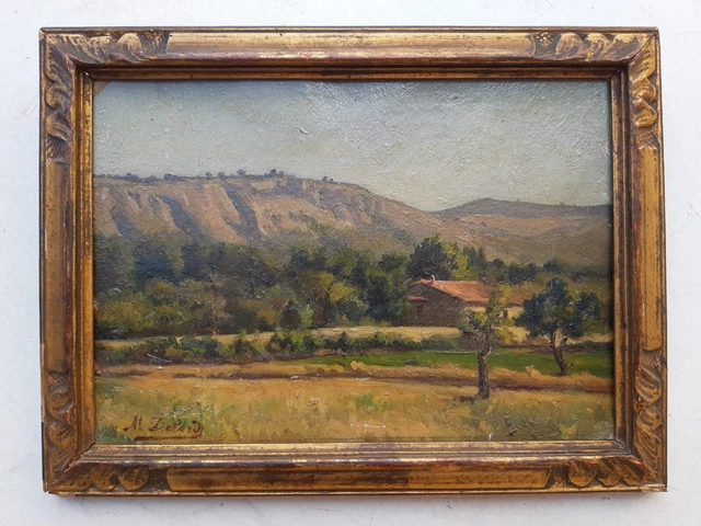 Tableau Aquarelle Paysage De Provence Côte D'Azur - Signé Et Daté 1931 - Très Bon état