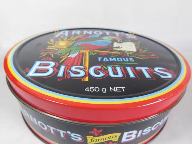 Vintage Arnott's Biscuits Tin Parrot Shortbread Jamboree Tina Maryland Venetian
