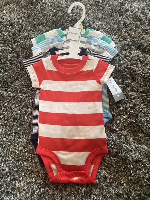 baby boy one Pieces carters 3m set new