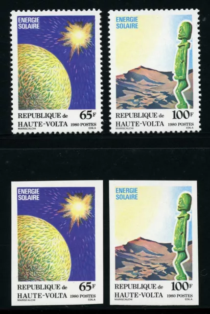 Obervolta Upper Volta 1980 Sonnenenergie Solar Energy 785-786 A + U MNH / 1205