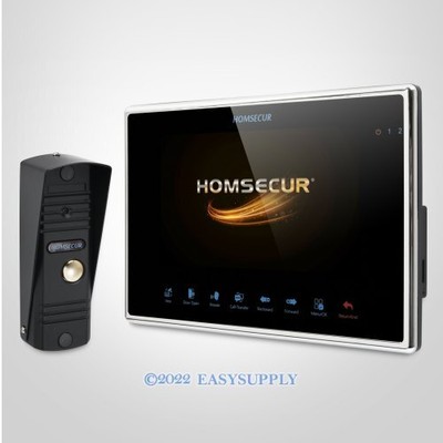 Homsecur HOMSECUR 7" Interphone Maison Vidéo&Audio avec CCTV Caméra Hydrofuge 