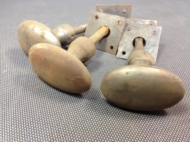 Set Of 3 Antique Handles Door Metal For Cave Garage Workshop Cabinets 3