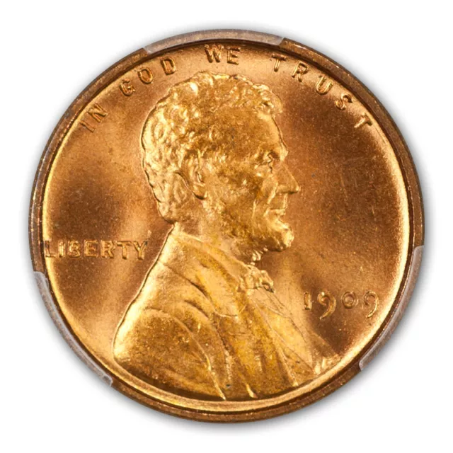 1909 VDB 1C Doubled Die Obverse Lincoln Cent - Type 1 Wheat Reverse PCGS MS67RD