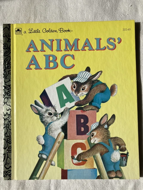VINTAGE 1985 LITTLE Golden Book - Animals ABC Great condition $3.00