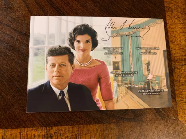 President John F. Kennedy & Jackie Kennedy hair strand JFK lock relic Worn USA