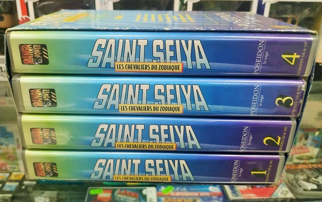 COFFRET 4 CASSETTES Vhs Saint Seiya Le Chevaliers Du Zodiaque Partie 1