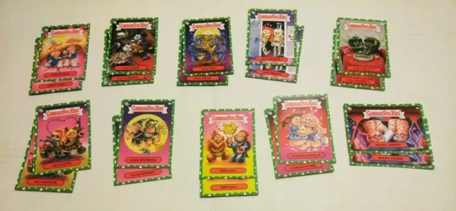 2020 Garbage Pail Kids Mr. And Ms. Valentines green Parallel  A & B 20 CARD-SET
